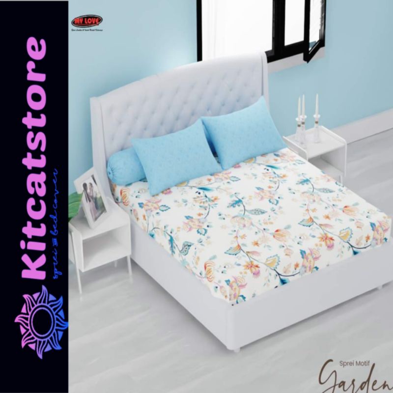 Sprei Flat MY LOVE T30 King (180x200) tinggi 30 Gardena