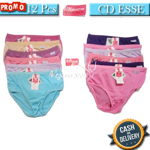 Murah 3 Pcs CD Esse/Celana Dalam Wanita Celana Dalam Lembut/Celana Dalam Wanita/Pakaian Dalam-Vegasus Store(COD)