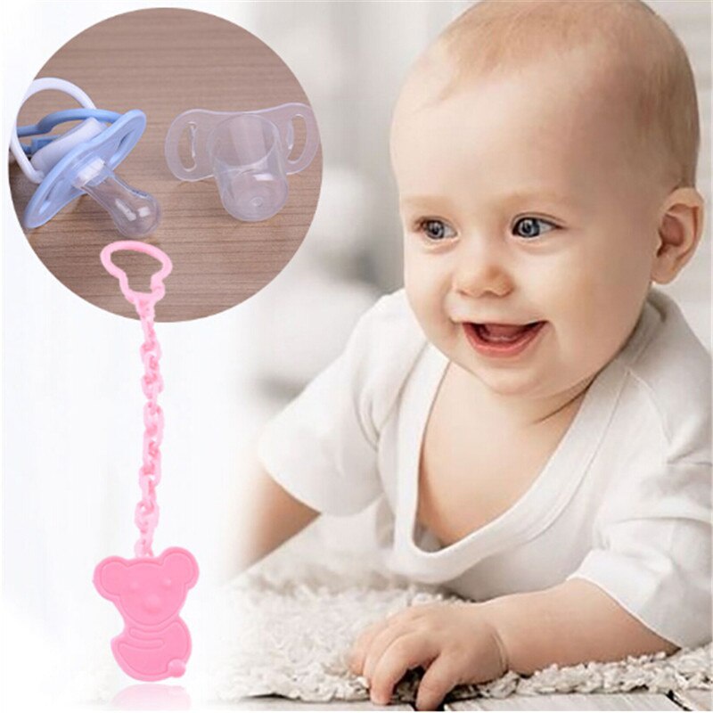 Tali Rantai Gantungan Penjepit Empeng/Dot Bayi / Teether Clipper Pacifier Import MIKHAMART