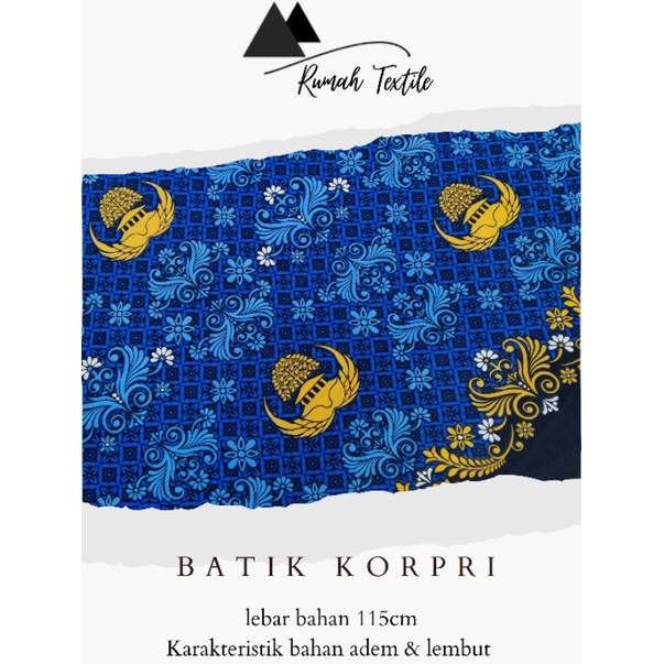 BATIK KORPRI/BATIK ORIGINAL KORPRI/BATIK ORI/KORPRI/SERAGAM KORPRI/BATIK/KAIN BATIK