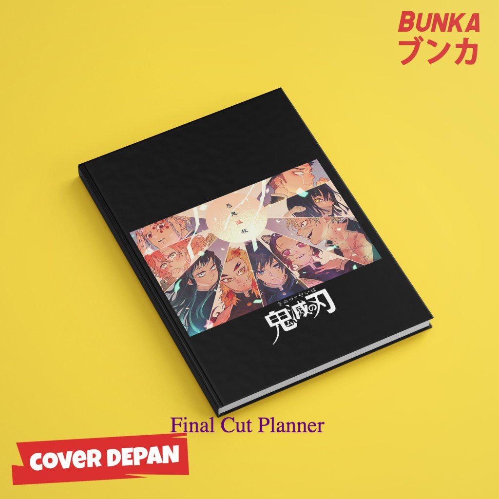 

buku tulis polos/bergaris Anime Kimetsu no Yaiba G Hardcover A5 Buku Tulis Catatan Note Agenda Planner Jurnal