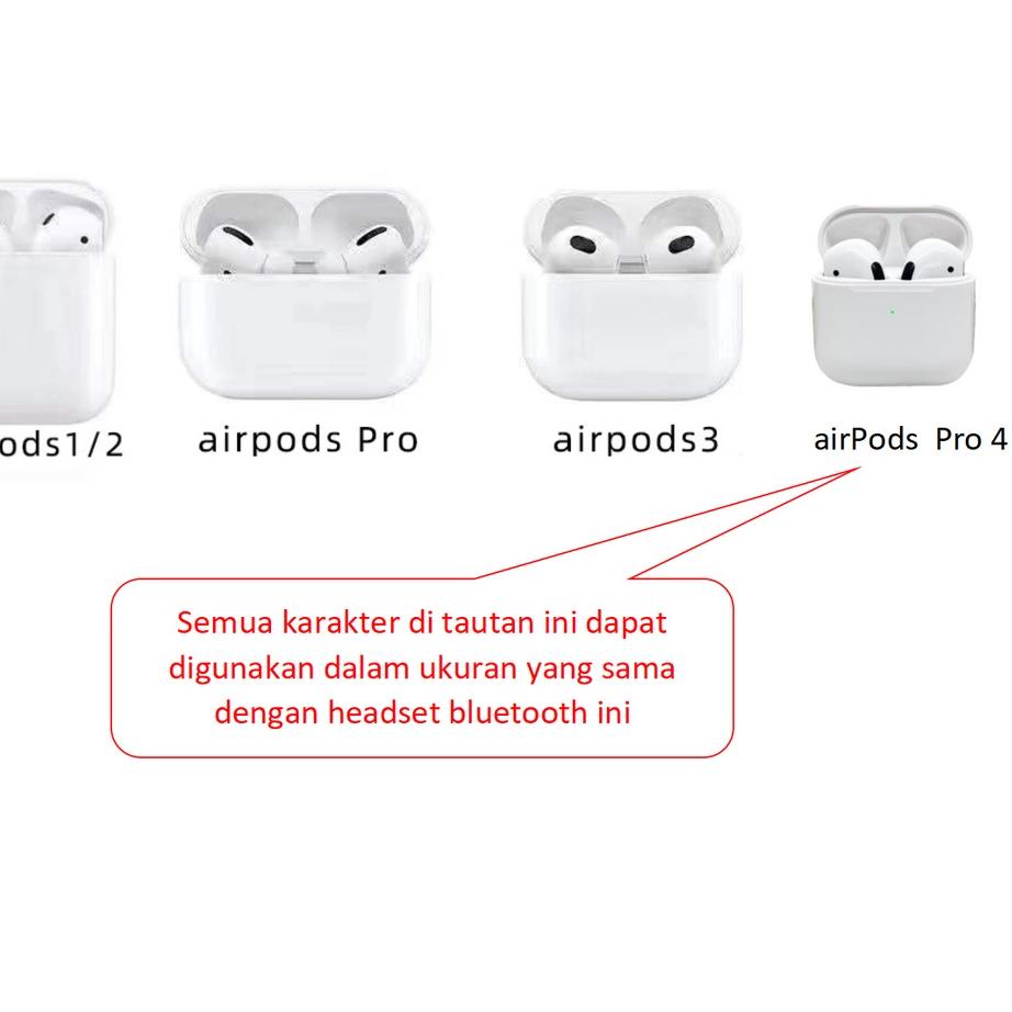 Harga Terbaik--CASE Airpods/ Airpods PRO 4 casing pelindung headset bluetooth kartun