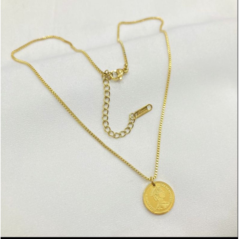 Kalung Gaya Barat Retro Coin Pendant Kualitas Tinggi N23092104