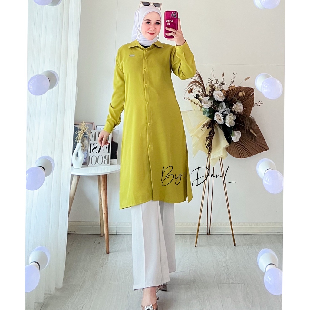 TUNIK BESIC PANJANG WANITA LD110CM/OUTER