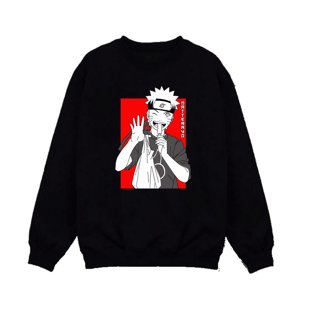 Sweater anime naruto makan ice cream