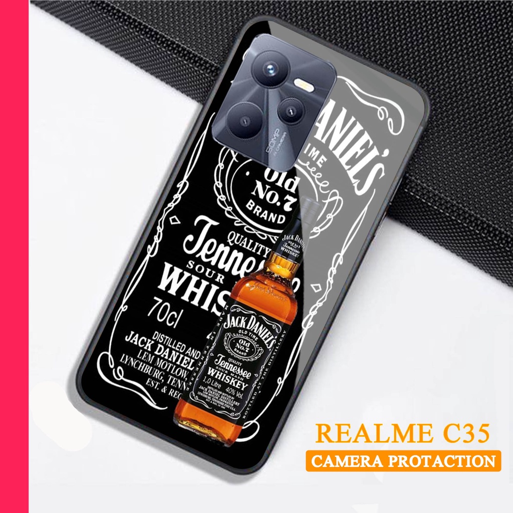 Softcase Glass Kaca REALME C35 - Case Handphone REALME C35 [T09]