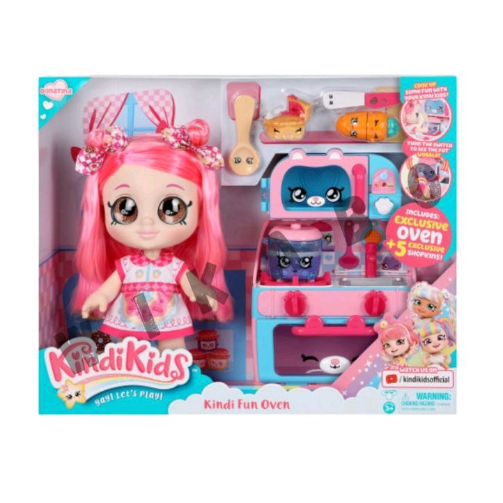 Kindi kids kindi fun oven playset donatina doll