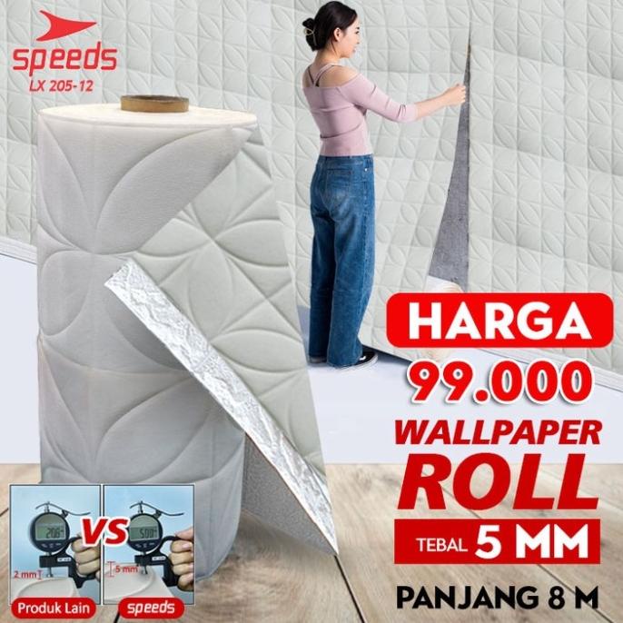 Uj128 Wallpaper Roll 5Mm Speeds 3D Foam Dinding Walpaper Kamar Motif A Asfitamarket