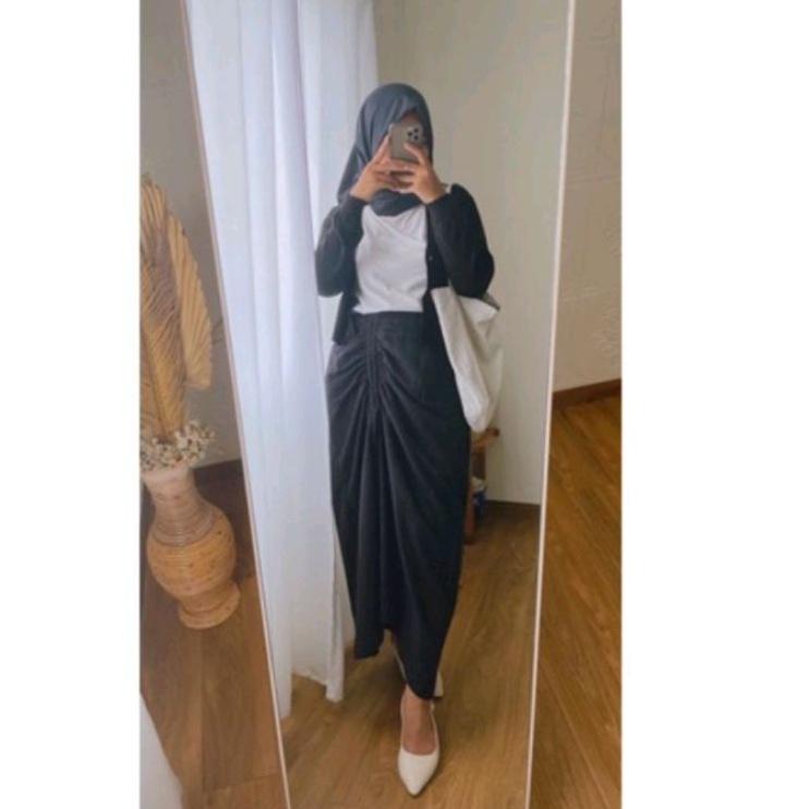 Booming ROK SKIRT TALI SERUT SAMPING/ROK WANITA SERUT SAMPING
