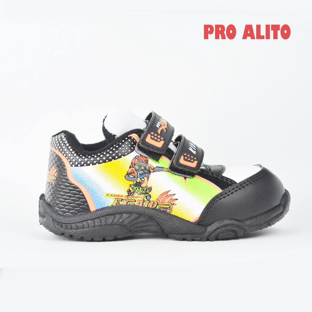 Sepatu Sket Anak Kamen Rider Velcro Warna Size 25-30 Sepatu Sneakers Anak Anak Laki Laki