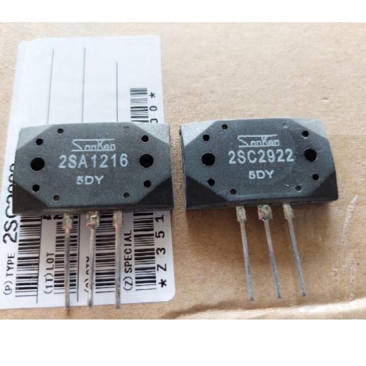 Harga Termuraah Transistor Sanken 5DY 2SA 1216 dan 2SC 2922 RRT kw 1