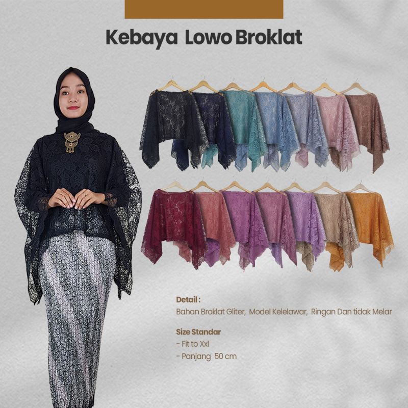 Kebaya Lowo Broklat Wanita Free Size - Naira Batik