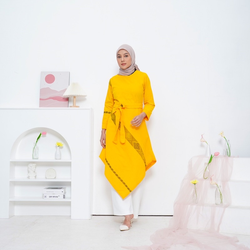 DRESS TENUN MARINA DEBBY STORE