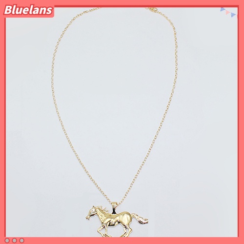 Bluelans Women Luxury Running Horse Pendant Long Sweater Chain Necklace Fashion Jewelry