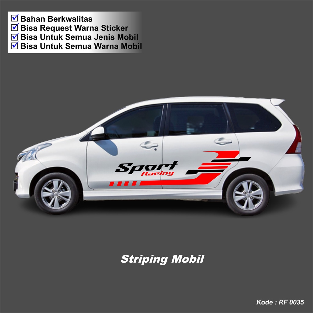 Stiker Cutting Avanza Stiker Lis Body Samping Avanza Stiker Mobil Stiker Avanza Sticker Toyota