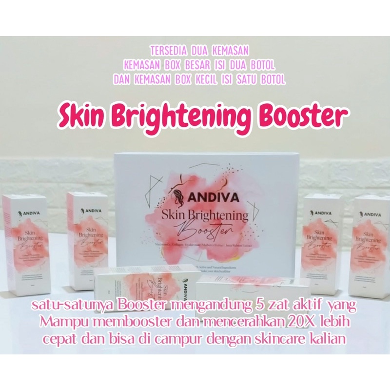 Booster Andiva Skin Brightening 1 box isi 2pcs BPOM