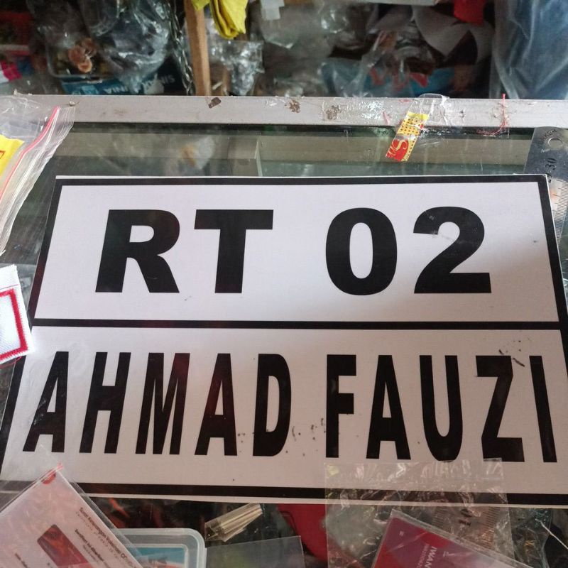 

papan nama rt rw kadus