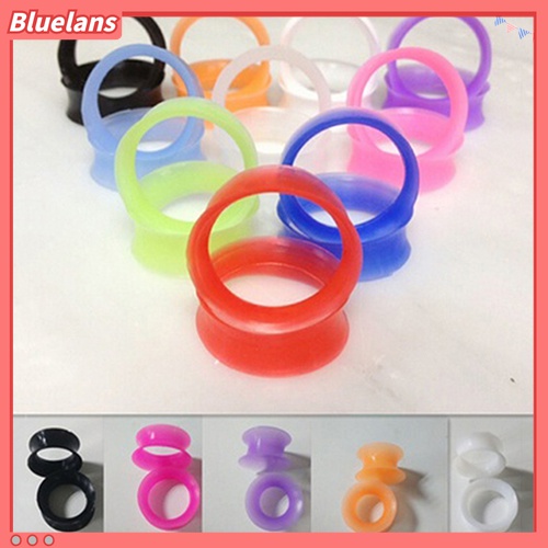 2pcs Anting Tindik Telinga Bahan Silikon Lembut