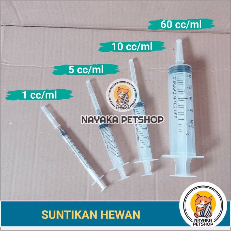 Jual Suntikan Hewan Cc Ml Obat Syringe Spuit Alat Suntik Vaksin Jarum Spet Injeksi Ternak