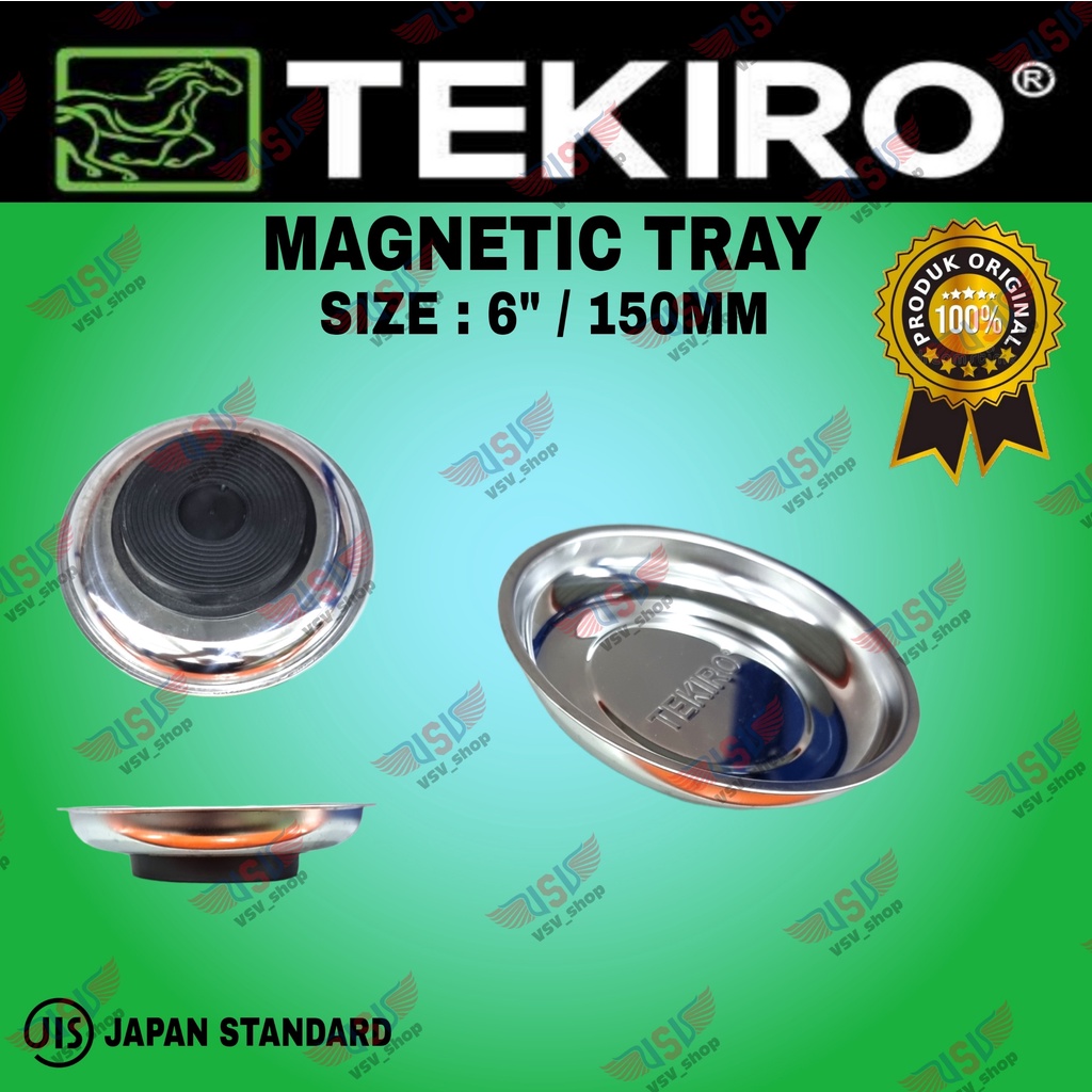 TEKIRO Mangkok Magnet 6inchi Magnetic Tray 150mm Piring Magnet