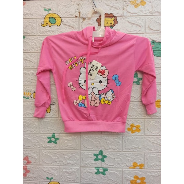 Sweater anak cewek perempuan hello kity usia 2-6 tahun