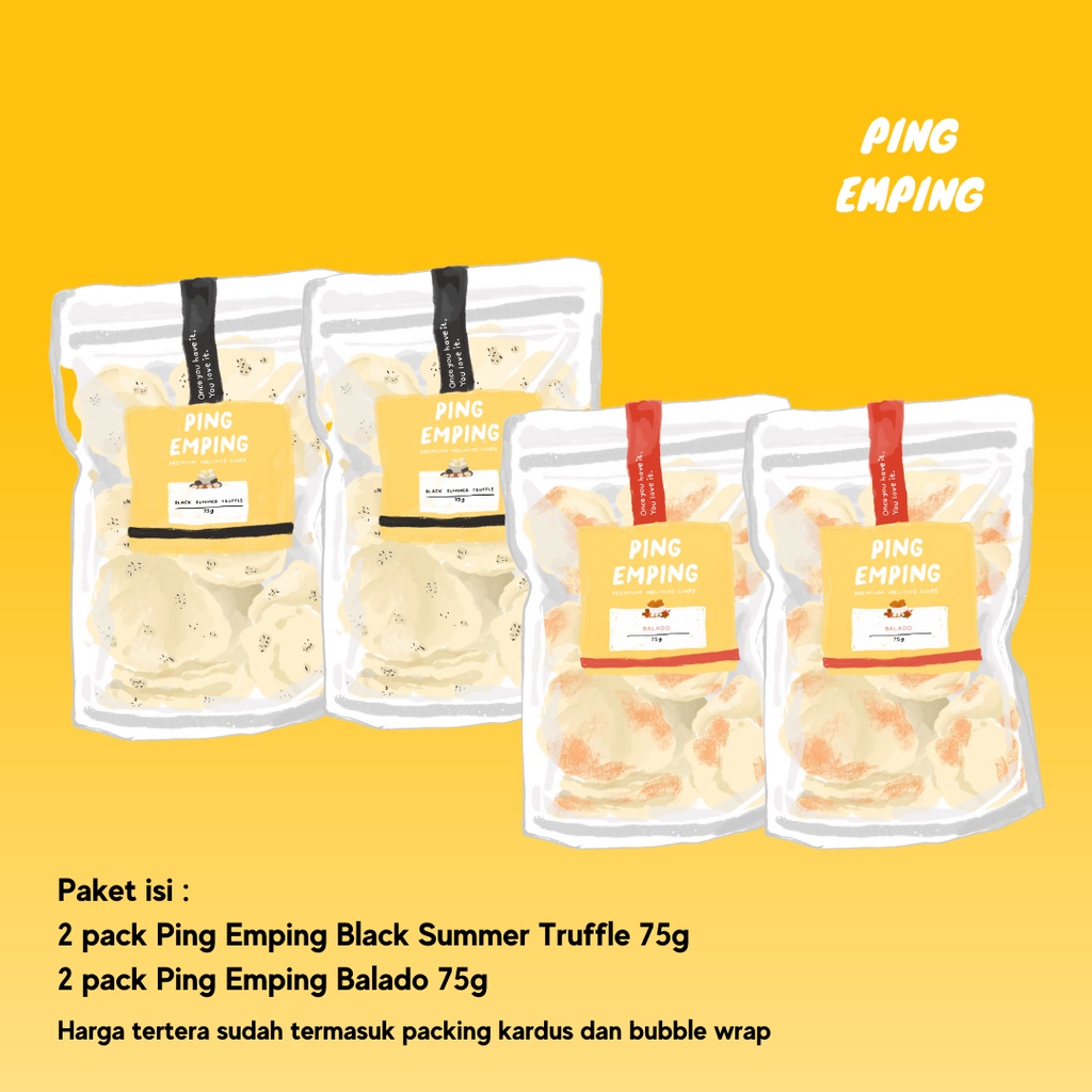 

Paket Box Ping Emping 2 Black Summer Truffle , 2 Balado