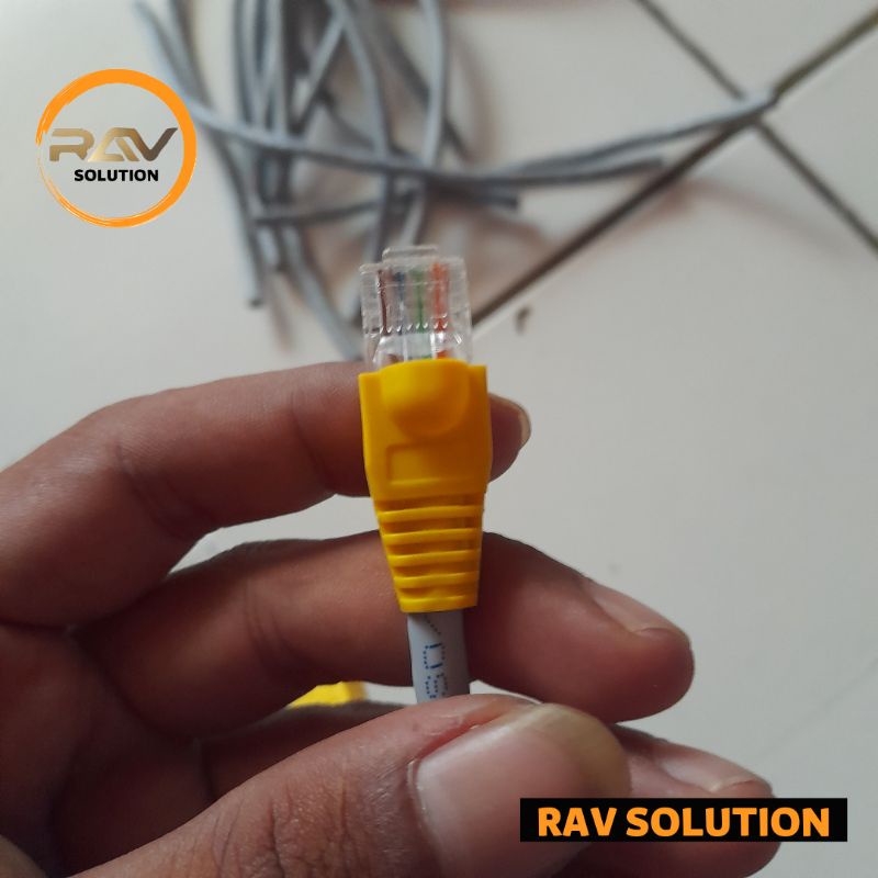 KABEL LAN 15 CM HANDMADE SUDAH KRIMIPING RAV SOLUTION