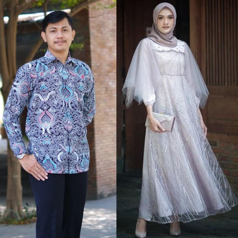 [LA.18Oc22ᴴ] COUPLE GAMIS LUNA DRESS MODERN BAJU SYARI BUSANA MUSLIM SARIMBITKONDANGAN BAJU PASANGAN