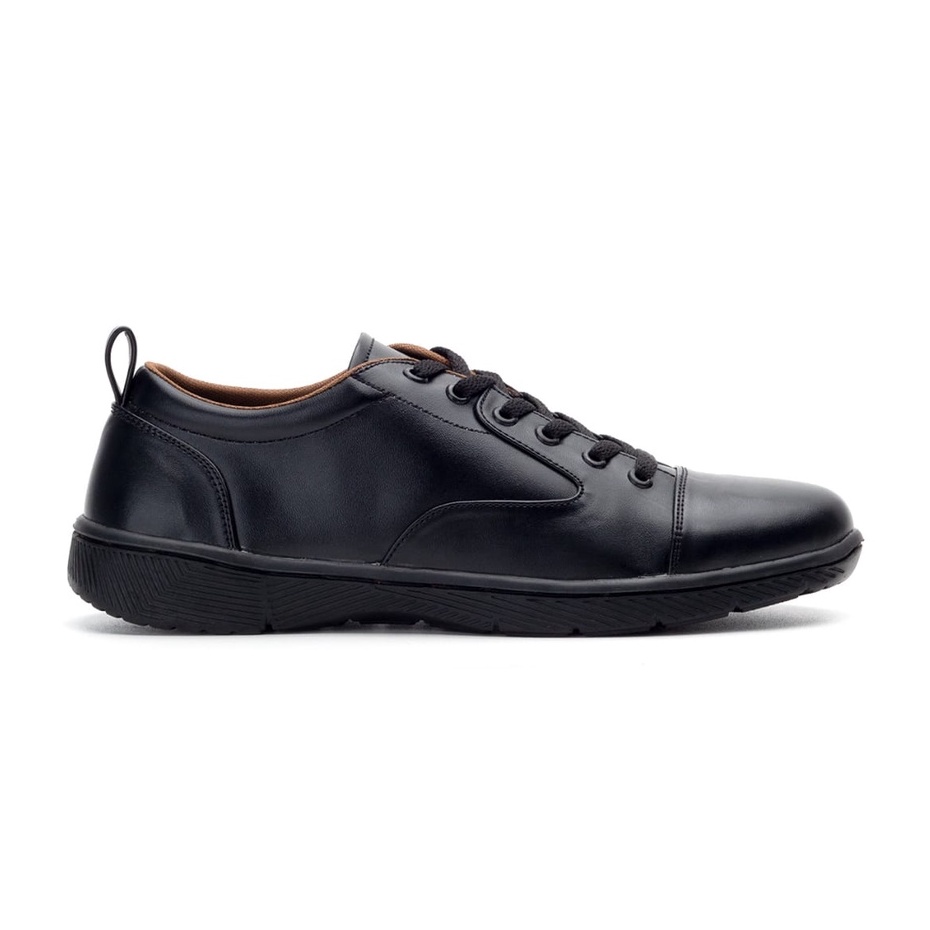 FRATELLO FULL BLACK |MNM x RAN| Sepatu Sneakers Pria Formal Shoes ORIGINAL SOL DIJAHIT