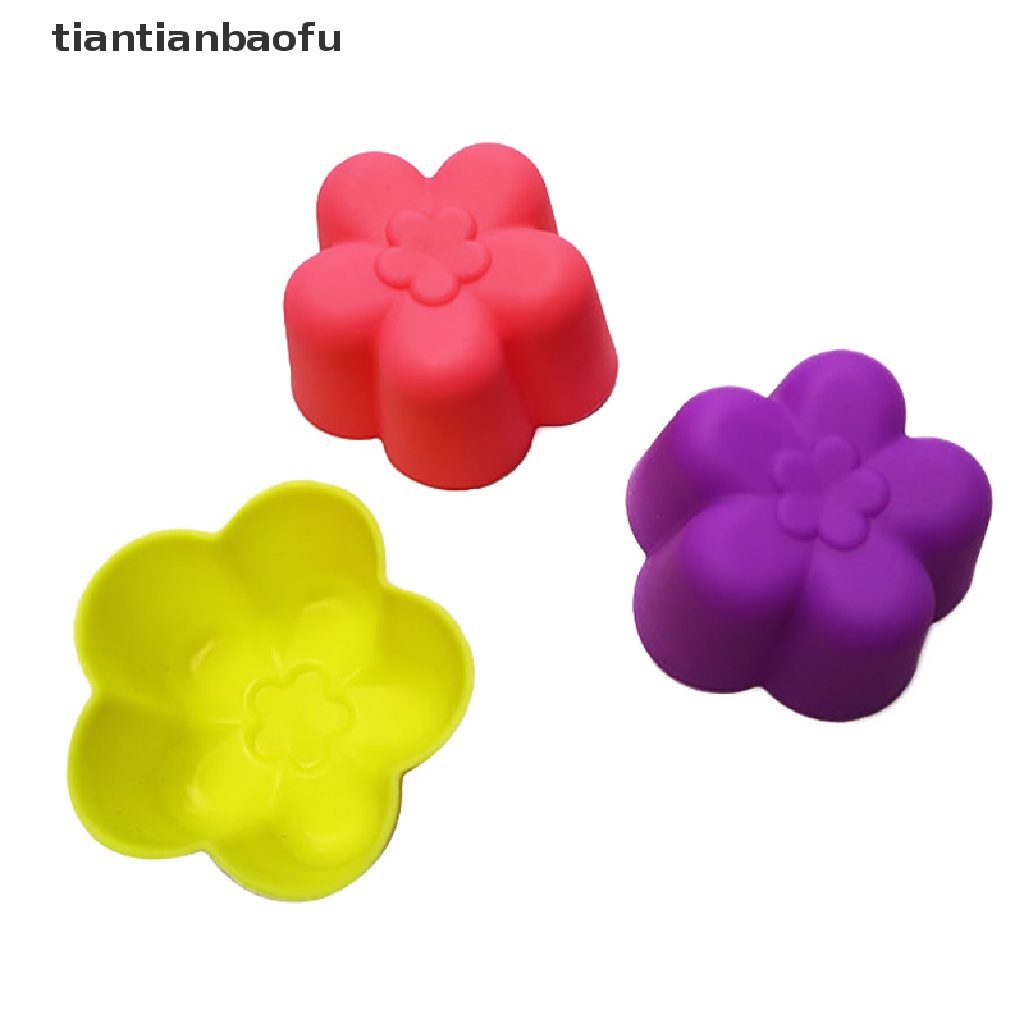 1 / 5 Pcs Cetakan Cupcake Muffin Pudding Jelly Sabun Cokelat Bahan Silikon Food Grade Ukuran 5cm