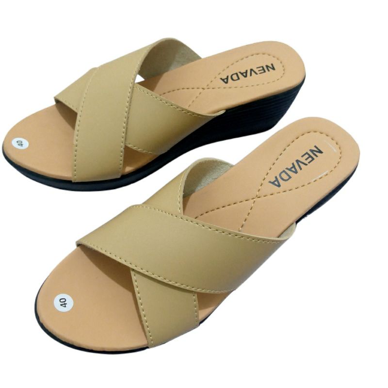 Sandal Wanita Sandal Wedges Sandal Ibu Ibu Kekinian N.7