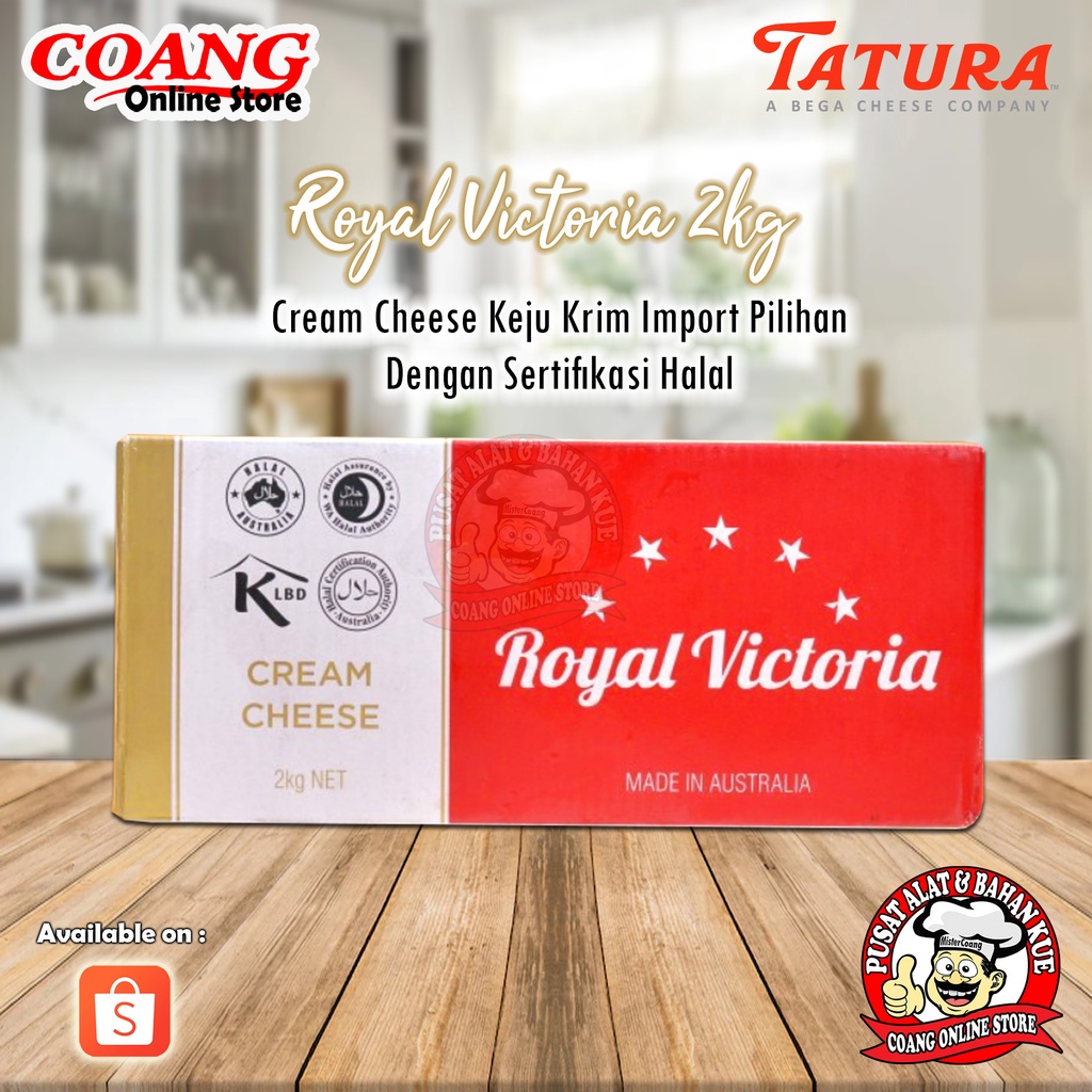 

Tatura Royal Victoria Cream Cheese 2 Kg - Krim Keju Import Terbaik