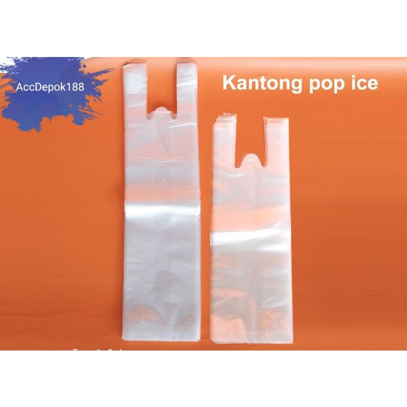 Kantong Plastik Pop ice / Kantong GELAS 10X30 1040 1GELAS 2GELAS