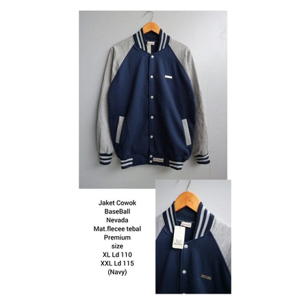 Jaket  Varsity Nevada Baseball Pria/Wanita