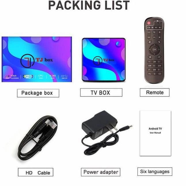 COD TJBOX X88 Pro 10 Android Tv Box RAM 4GB ROM 128GB RK3318 VERSI Android 11 ORIGINAL (ART. F5)