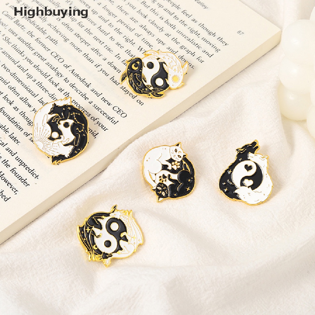 Bros Pin Enamel Bentuk Kartun Hewan Tai Chi Bahan Alloy Untuk Hadiah Glory