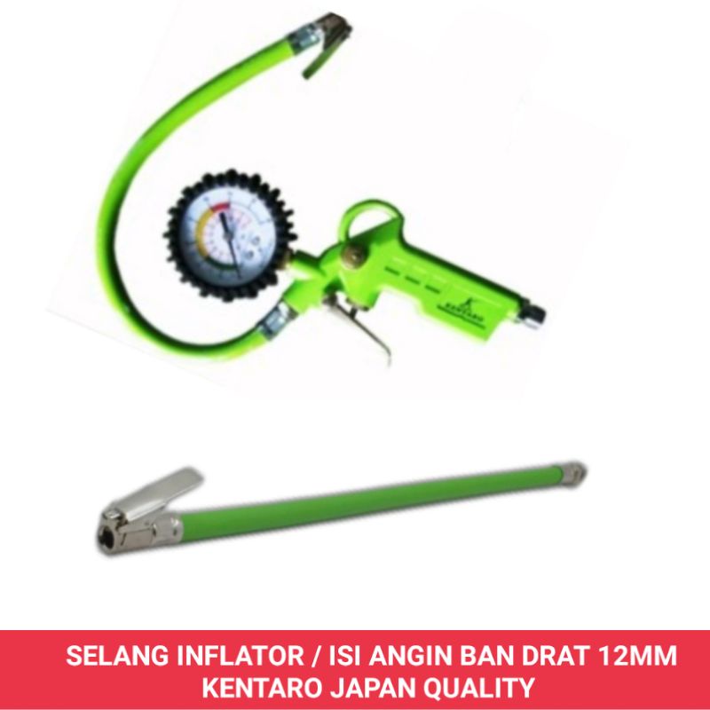 Selang pompa / isi angin ban drat 12mm kentaro japan quality
