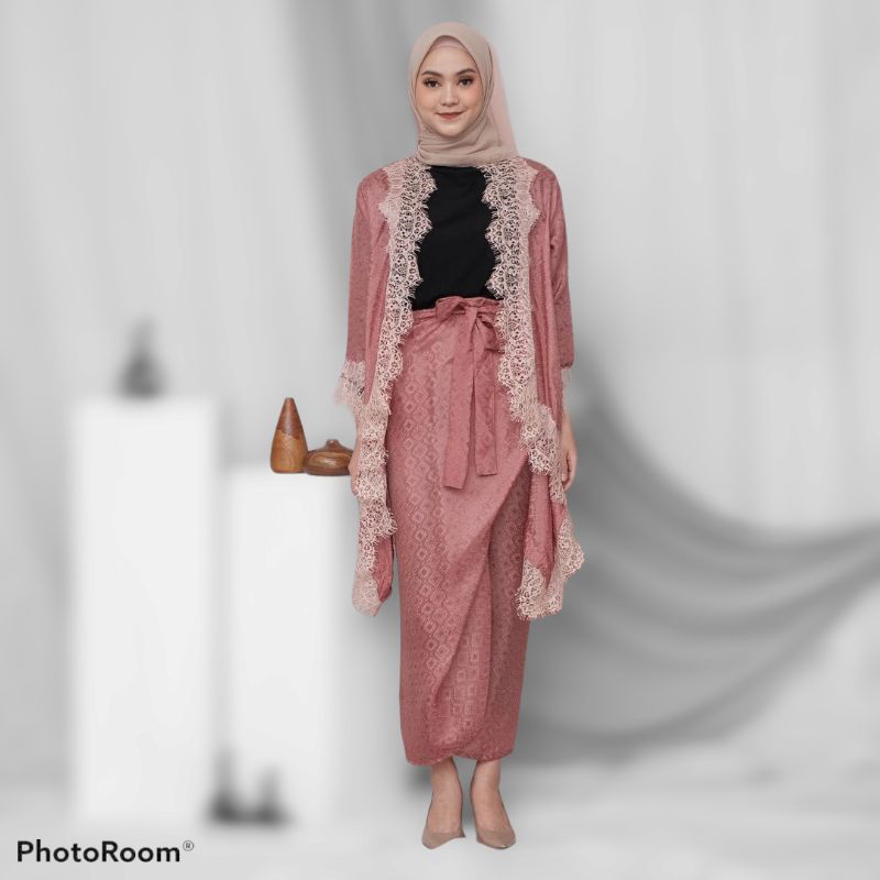 syahnita set kebaya batik ootd kondangan atasan batik kebaya batik wanita modern baju wisuda rok lil