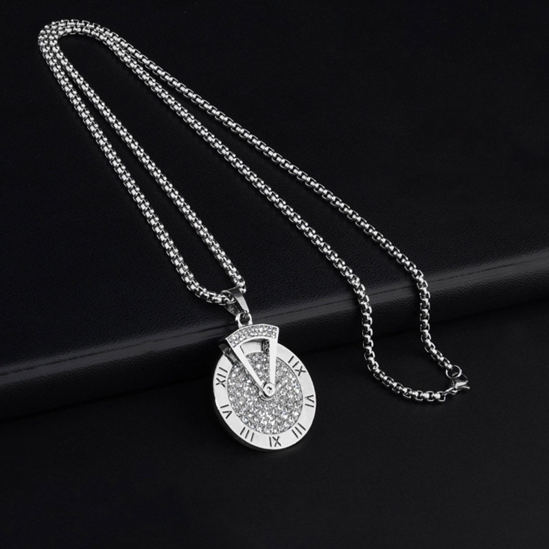 Kalung Dengan Liontin Bahan titanium steel Untuk Pria Dan Wanita