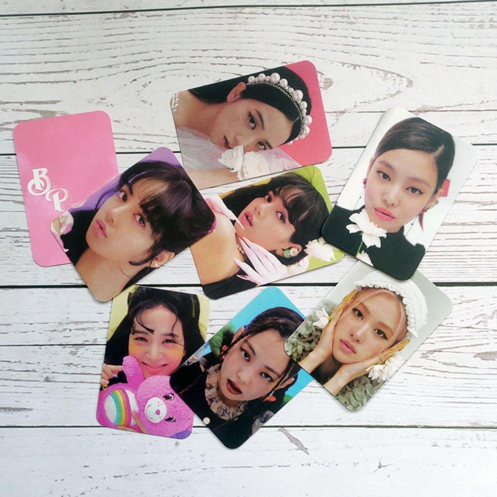 Mxbeauty Photocard VENOM PINK 1Set Kualitas Tinggi Cetak Kartu HD Kartu Lomo LISA JENNIE ROSE LISA Postcard