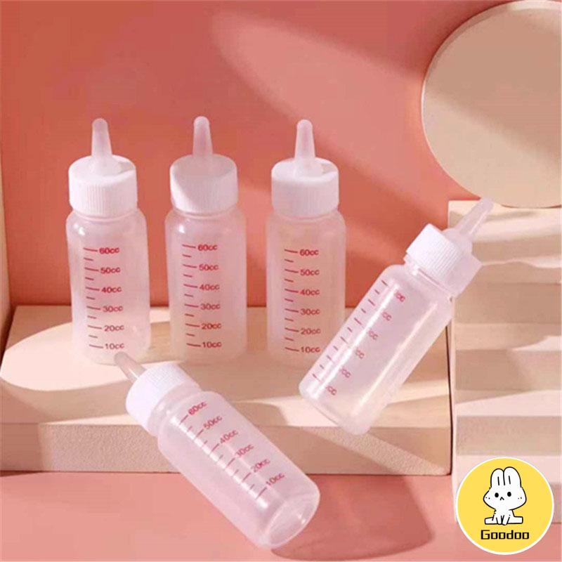 60Ml Botol Silikon Hewan Peliharaan Dot Kucing Botol Susu Anjing Kitten Perlindungan Dan Keamanan Lingkungan -Doo