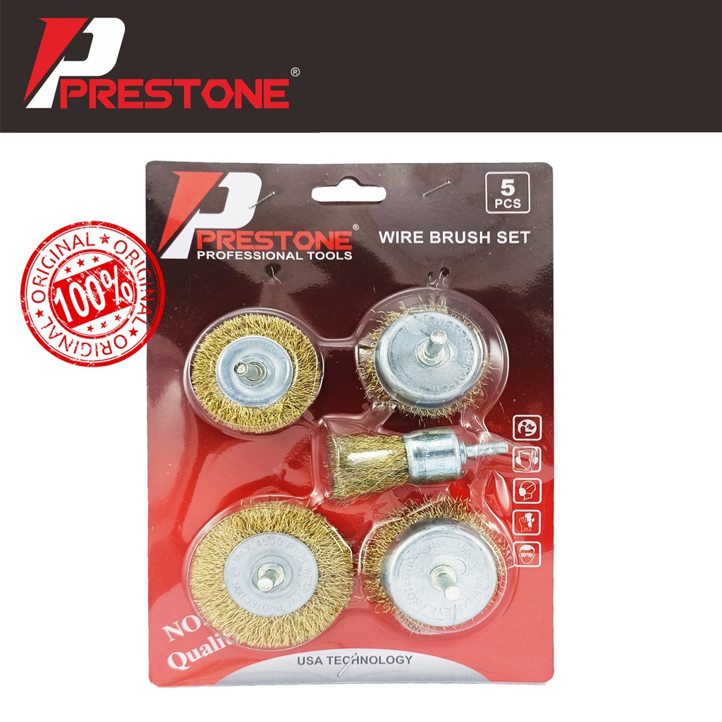 Jual Sikat Kawat Bor Set Pcs Prestone Usa Technology Brush Kawat