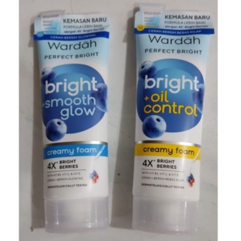 WARDAH Perfect Bright Creamy Foam Brightening + Smoothing / + Oil Control 100ml