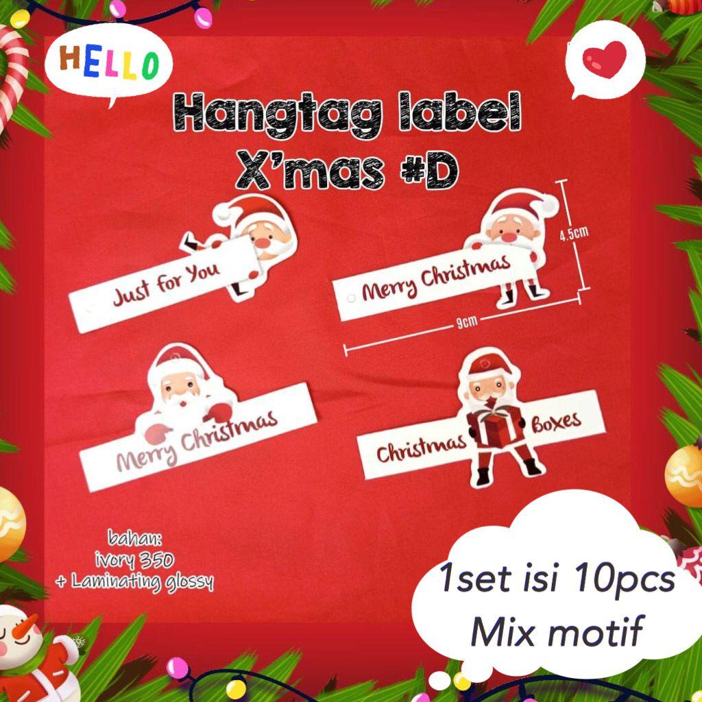

Hangtag Natal Christmas (10pc) Gantungan Label