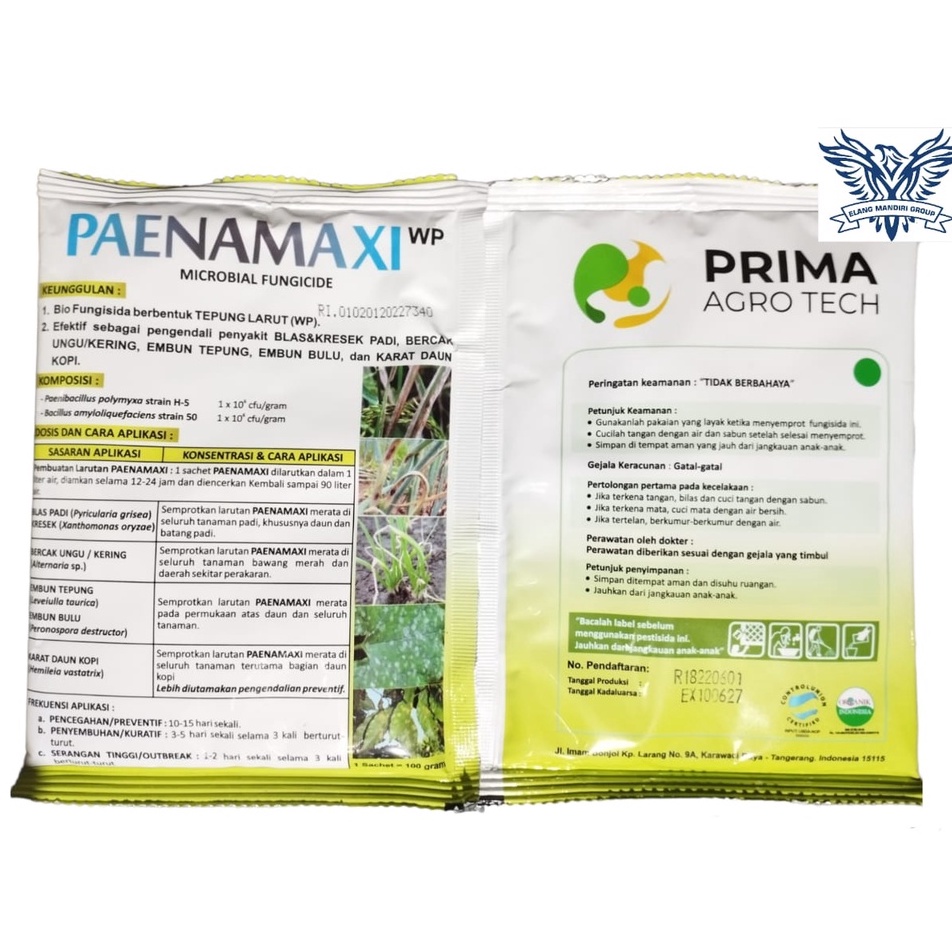 Paenamaxi WP 100 Gram Fungisida Organik Non Kimia Prima Agro Tech