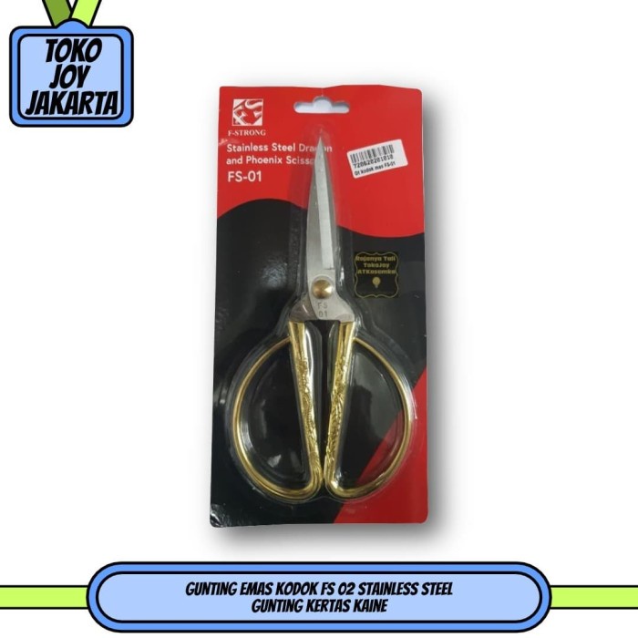 

Jual Gunting Emas Kodok Fs 02 Stainless Steel / Gunting Kertas Kain Murah