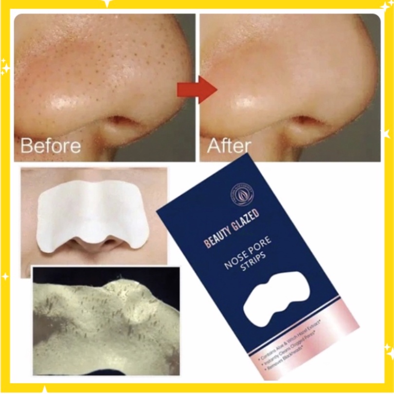 BEAUTY GLAZED Nose Pore Pack  Remove Masker Komedo Angkat Komedo BG003