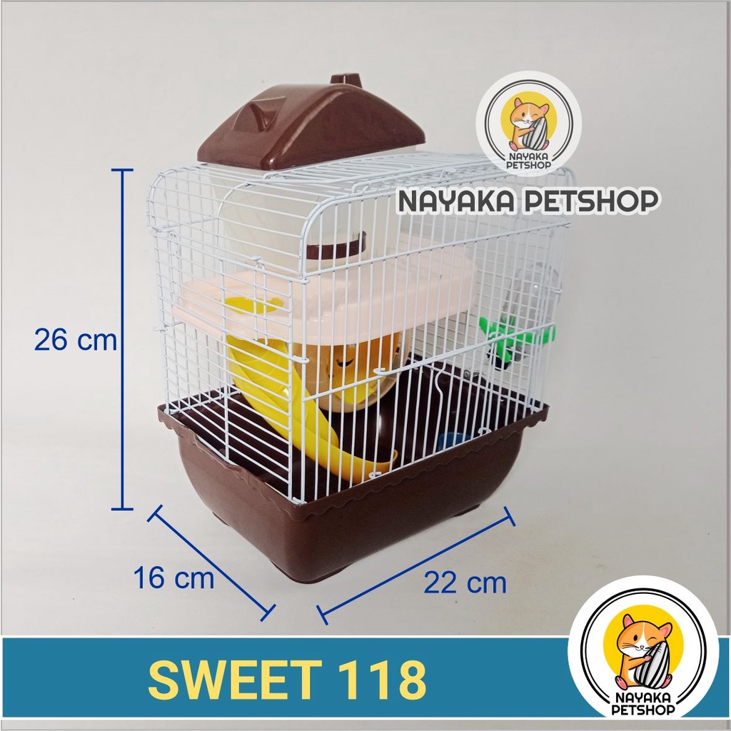 Sweet 118 Kandang Hewan Hamster Tingkat 2 Lantai