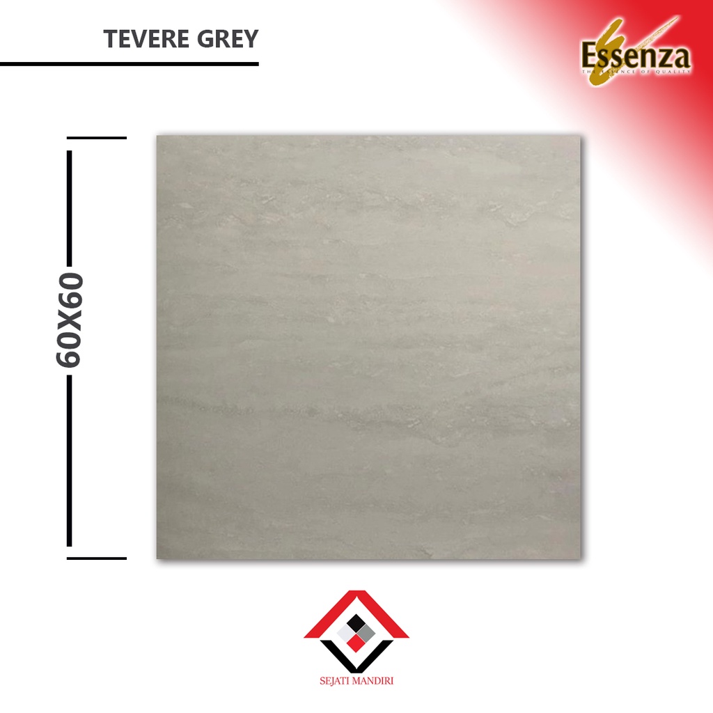 Granit 60x60 - Motif serat Kayu - Essenza Tevere Grey