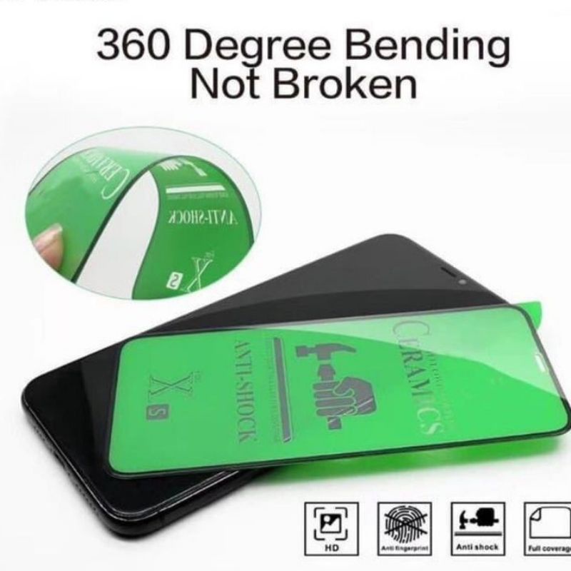 OKS - INFINIX Anti Gores Ceramic Clear 21D Pelindung Layar Hp Ceramic Film Clear Bening Full Cover U